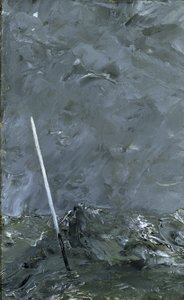 风雨如磐的海上浮标没有顶标，1892年