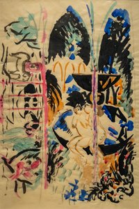 喷泉边的女孩 作者 奥古斯特·马克