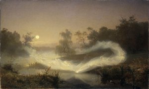 la danse des elfes - Malmstroem, August (1829-1901) 布面油画 1866 斯德哥尔摩国家博物馆 90x149