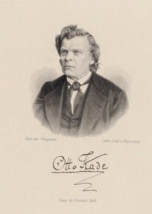 作曲家奥托·卡德（Otto Kade）的肖像1819-1900年。