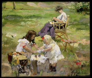 野餐 作者 奥古斯特·威廉·范·沃登