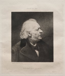 阿诺·多米耶（HonoréDaumier），1881年。 作者 奥古斯特·波拉德（Auguste Boulard）