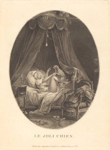 漂亮的狗 作者 Auguste Claude Simon Legrand after Nicolas Lavreince