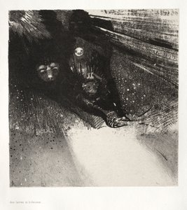 丑陋的幼虫 作者 奥迪隆·雷顿（Odilon Redon）