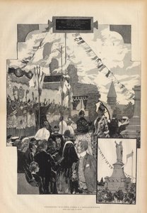 1887年7月21日，教皇乌尔班二世雕像在苏马河畔沙提翁举行落成典礼。奥古斯特-弗朗索瓦-玛丽-戈尔盖(1862-1927)在1887年的巴黎名胜中绘制的 "自然之后"。