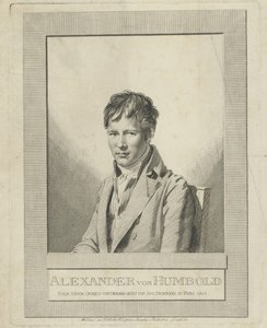 亚历山大·冯·洪堡肖像（1769-1859，1805）。 作者 奥古斯特·加斯帕德·路易斯·德斯诺耶斯