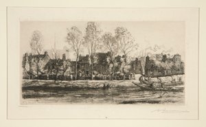 Bords de la Somme 亚眠（亚眠的索姆河畔） 作者 奥古斯特·勒佩雷（Auguste Lepere）