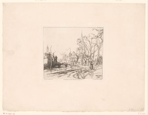 布鲁日 Beguinage 的桥景
布鲁日 Beguinage 桥（物体上的标题） 作者 奥古斯特·勒佩雷（Auguste Lepere）