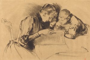 图像Les images, 1889. 作者 奥古斯特·勒佩雷（Auguste Lepere）