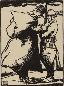 Joffre，Pèredu Soldat（日本桑纸上的木刻）