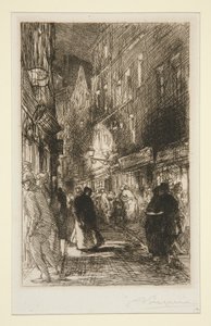 加朗德街 作者 奥古斯特·勒佩雷（Auguste Lepere）