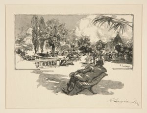 自由艺术露台 作者 奥古斯特·勒佩雷（Auguste Lepere）