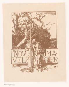 男人和女人一起种一棵小树 Le Nouvel Imagier（物体上的标题） 作者 奥古斯特·勒佩雷（Auguste Lepere）