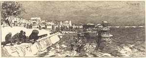 贝尔西码头（Embarcadere a Bercy） 作者 奥古斯特·勒佩雷（Auguste Lepere）