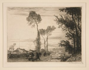 市场回归？ (Saint-Jean-de-Monts)（市场回报[Saint-Jean-de-Monts]） 作者 奥古斯特·勒佩雷（Auguste Lepere）
