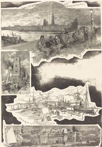 鲁昂，1888年。 作者 奥古斯特·勒佩雷（Auguste Lepere）