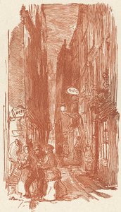 圣塞弗兰街，1901年出版。 作者 奥古斯特·勒佩雷（Auguste Lepere）