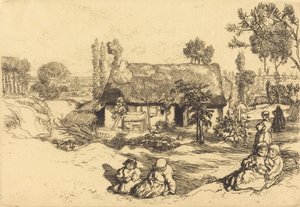 穷人的庇护所，旺地 Le nid de pauvres，旺地，1909年。 作者 奥古斯特·勒佩雷（Auguste Lepere）