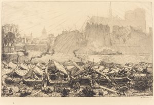 大苹果市场 作者 奥古斯特·勒佩雷（Auguste Lepere）