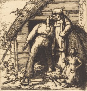 Poulterer, Vendee Le Poulailler, Vendee, 1908. 作者 奥古斯特·勒佩雷（Auguste Lepere）