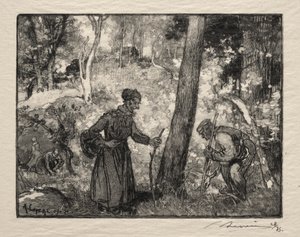 Au Rocher Bernard 作者 奥古斯特·路易斯·勒佩尔