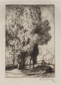 Bourrine dans les Peupliers，1911年。 作者 奥古斯特·路易斯·勒佩尔