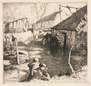 渔民区Saint-Jean-de-Monts，1915年。 作者 奥古斯特·路易斯·勒佩尔