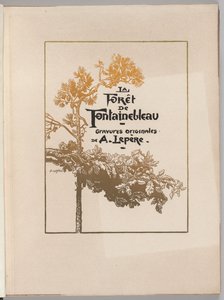 枫丹白露森林：封面 作者 A. Desmoulins，发表于 Revue Illustrée