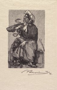 枫丹白露森林：蛇商 作者 A. Desmoulins，发表于 Revue Illustrée