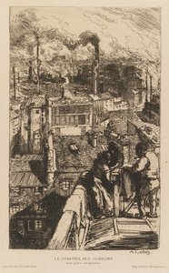 美术公报：Le Quartier des Gobelins，1889年。 作者 奥古斯特·路易斯·勒佩尔