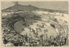 意大利。庞贝节，角斗士马戏团，1884年。