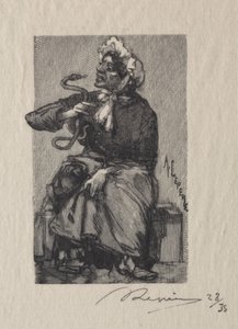 蛇商人，1889年。 作者 奥古斯特·路易斯·勒佩尔
