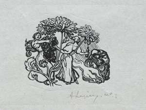 巴黎年鉴》，1897 年：  尾片，秋季 作者 奥古斯特·路易斯·勒佩尔