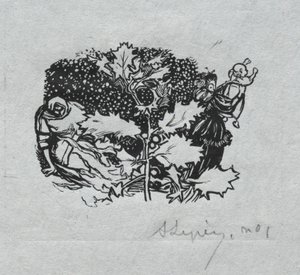 巴黎年历，1897年：尾片，1897年冬天。 作者 奥古斯特·路易斯·勒佩尔