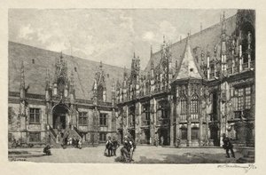 鲁昂·伊卢斯特雷（RouenIllustré）：1896年的正义宫。 作者 奥古斯特·路易斯·勒佩尔