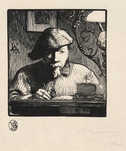 自画像，1895年。 作者 奥古斯特·路易斯·勒佩尔