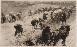 雪球大战：码头弗勒斯码头，1890年。 作者 奥古斯特·路易斯·勒佩尔