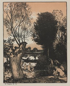 1910年的夏夜。 作者 奥古斯特·路易斯·勒佩尔