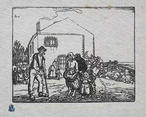 乞House在最后的房子，1905年。 作者 奥古斯特·路易斯·勒佩尔