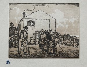 乞House在最后的房子，1905年。 作者 奥古斯特·路易斯·勒佩尔