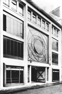 庞蒂厄街车库，奥古斯特-佩雷（1874-1954 年）设计，1906 年（黑白照片）
