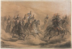 骑兵冲锋c。 1840年。