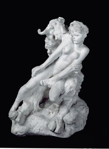 Faun和Nymph，c.1886（石膏） 作者 奥古斯特·罗丹（Auguste Rodin）
