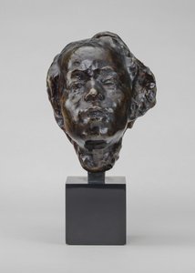 大田久花子的头像，模型约1908年，1965年铸造。 作者 奥古斯特·罗丹（Auguste Rodin）