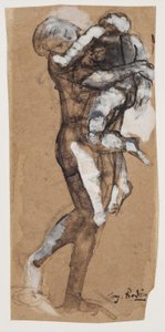 抱着男孩的妇女 作者 奥古斯特·罗丹（Auguste Rodin）