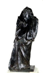 巴尔扎克荣誉纪念碑上次学习前。 奥古斯特·罗丹 (Auguste Rodin) (1840-1917) 的雕塑，1897 年巴黎，罗丹博物馆 作者 奥古斯特·罗丹（Auguste Rodin）