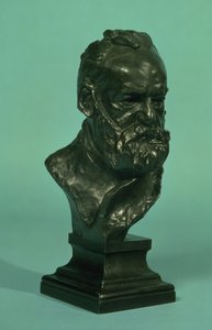 维克多·雨果的肖像头（1802-85）（铜牌）