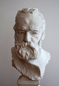 维克多-雨果（1802-1885）的半身像。奥古斯特-罗丹（1840-1917）的石膏像 作者 奥古斯特·罗丹（Auguste Rodin）