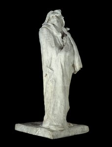 法国作家奥诺雷·德·巴尔扎克 (1799-1850)。 Auguste Rodin (1840-1917) 1898 年巴黎奥赛博物馆的石膏雕塑 作者 奥古斯特·罗丹（Auguste Rodin）
