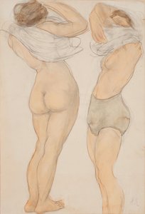 两个数字，未注明。 作者 奥古斯特·罗丹（Auguste Rodin）